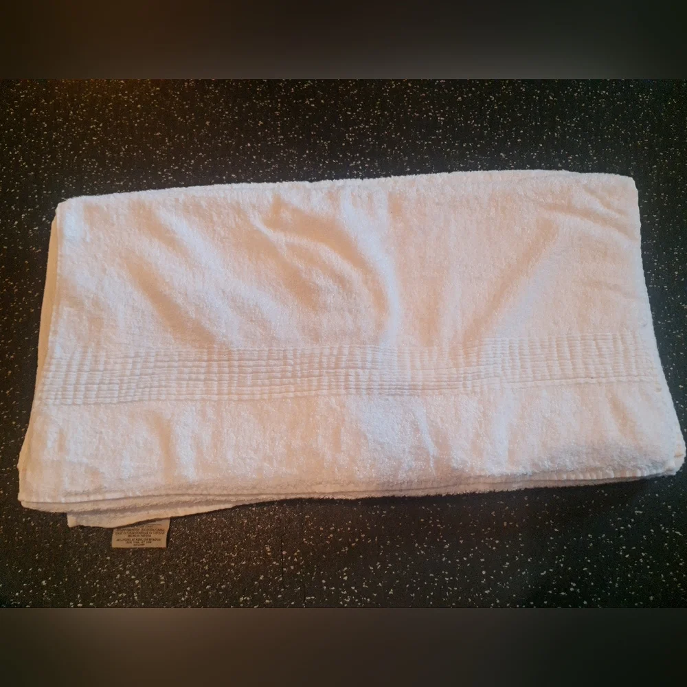 Hand Towels White Turkish Luxury Collection 65% Cotton 35% Modal Like New Set/4